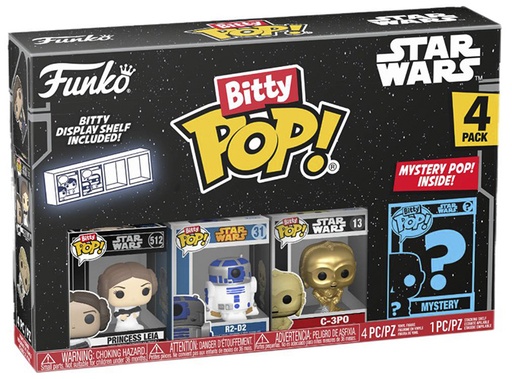 [AFFK1155] Bitty Pop! Star Wars - Princess Leia (4 pack)