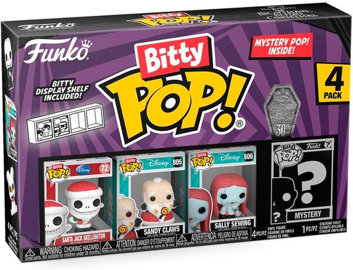 [AFFK1180] Bitty Pop! Nightmare Before Christmas - Santa Jack (4 pack)