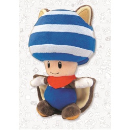 [275486] Toad Scoiattolo volante Peluche 20 cm Originale Nintendo