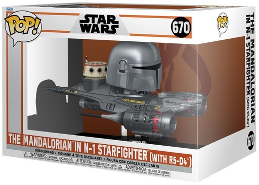 [AFFK2057] Funko Pop! Star Wars - The Mandalorian in N-1 Starfighter (9 cm)