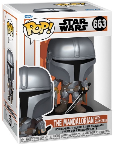 [AFFK2059] Funko Pop! Star Wars - The Mandalorian With Darksaber (9 cm)