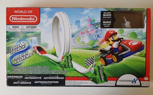 [AFVA0173] World Of Nintendo - Pista con Salto Antigravità (Mario Figure e Lancia Kart Inclusi)