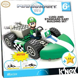 [382255] K'NEX - Mario Kart Wii - Set di Montaggio Luigi Kart
