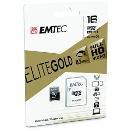 [389277] Emtec - MicroSD + Adapter 16GB Gold(Smartph-Tab)