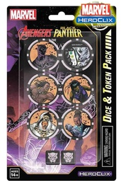 [406845] WIZKIDS - Marvel Heroclix Avengers, Black Panther And The Illuminati Dadi e Tokens
