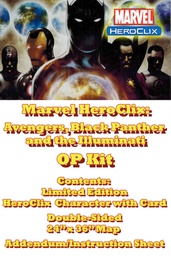 [406847] WIZKIDS - Marvel Heroclix Avengers, Black Panther And The Illuminati Op Kit Espansione
