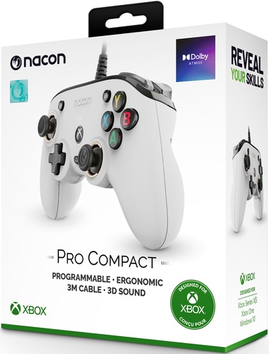 [ACXX0007] Nacon Pro Compact Controller (Bianco, Series X/S, One)