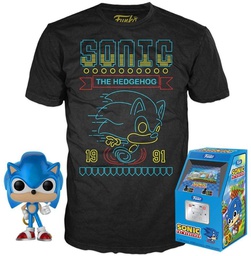 [414338] FUNKO Sonic The Hedgehog Pop Funko &amp; Tee Box (T-Shirt S) Pop! Vinyl 9 cm Figure