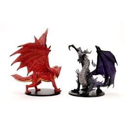 [415207] WIZKIDS Pathfinder Premium Red&amp;Black Adult Dragons