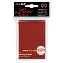 [418019] Ultra Pro - Proteggi Carte Standard Pacchetto 50 Bustine Red