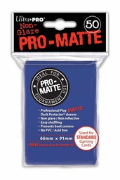 [427339] UltraPRO - Proteggi carte standard - PRO-MATTE - Pacchetto 50 Bustine Blu - (66mm x 91mm)