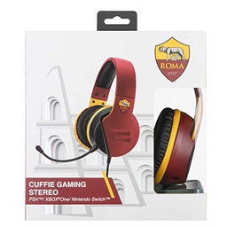 [428046] Qubick - CUFFIE GAMING STEREO - AS ROMA  (Ps4 XboxOne Pc Mac Mobile)