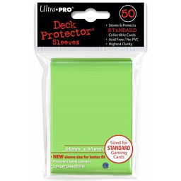 [430035] UltraPRO - Deck Protector Sleeves 50 Bustine 66X91 Mm Verde Chiaro