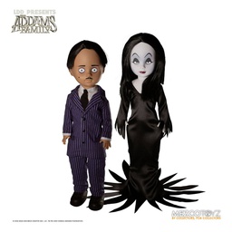 [432379] MEZCO Gomez &amp; Morticia The Addams Family Living Dead Dolls 25 cm Action Figure