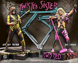 [434131] KNUCKLEBONZ Twisted Sister Rock Iconz Statue 2-Pack Dee Snider &amp; Jay Jay French Limited Edition 22 cm