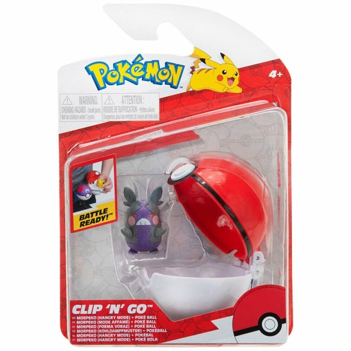 [AFVA0898] Pokemon Clip 'N' Go - Morpeko E Poke Ball (5 cm)