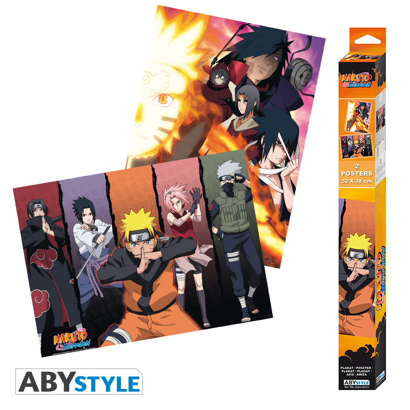 [437330] ABYstyle - Naruto Shippuden - Set 2 Chibi Posters - Groups