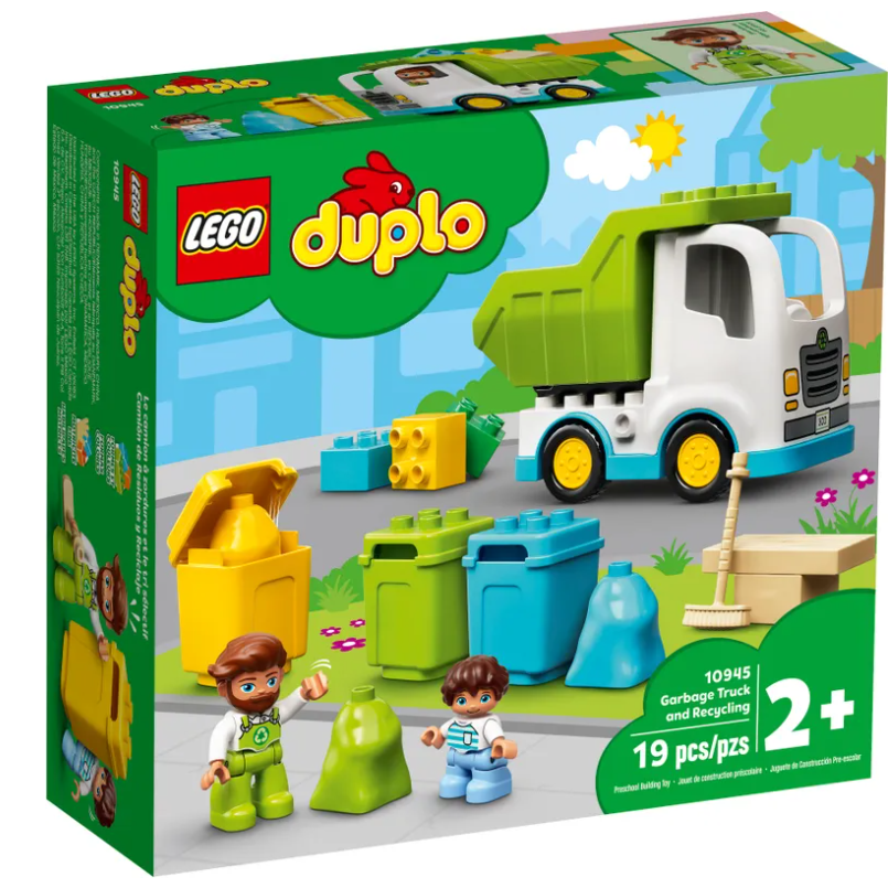 [437528] LEGO DUPLO Camion della spazzatura e riciclaggio 10945