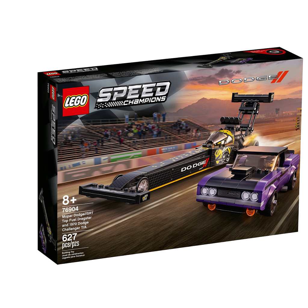 [437574] LEGO Speed Champions Mopar Dodge//SRT Top Fuel Dragster e 1970 Dodge Challenger T/A 76904