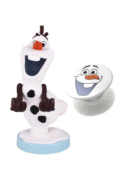 [437635] EXG Olaf &amp; Pop Socket Special Edition Frozen Cable Guy 20 Cm
