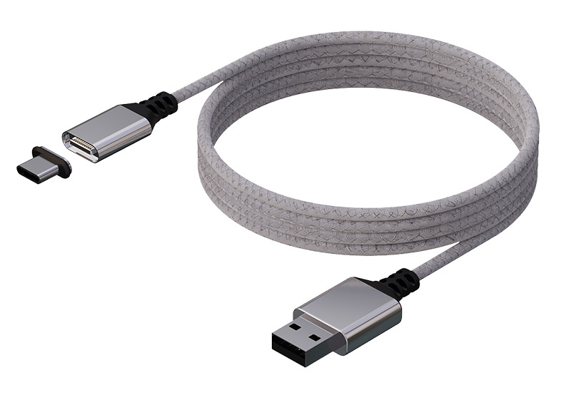 [437698] KONIX - Magnetic Cable 3M - PS5 White