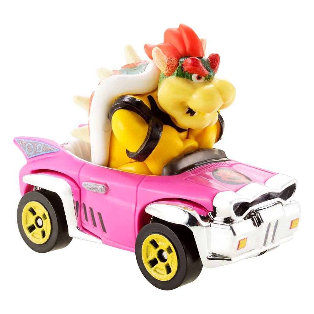 [438080] MATTEL Bowser Badwagon Mario Kart Hot Wheels Modellino Die Cast 8 Cm