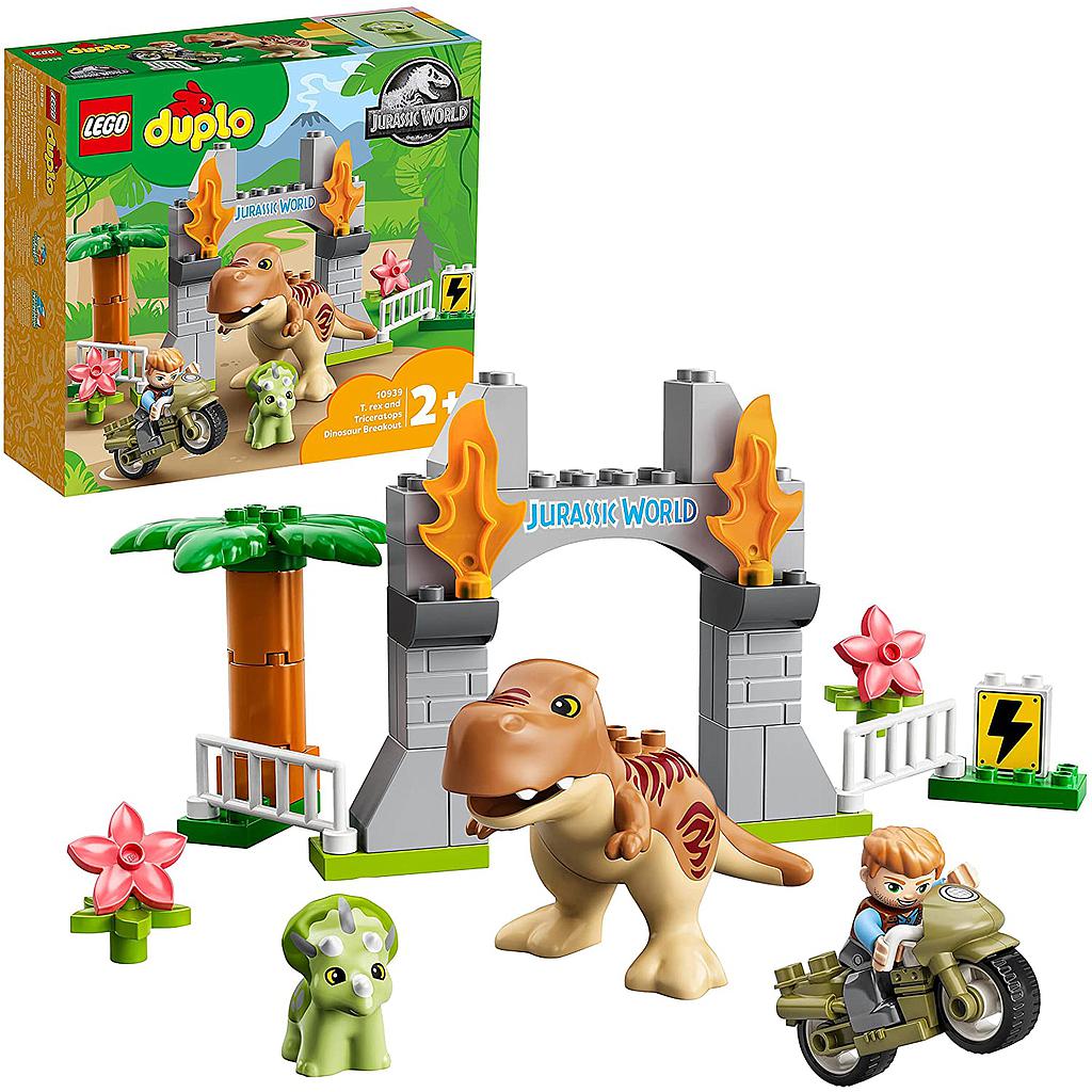 [438505] Lego DUPLO Jurassic World Fuga del T.rex e del Triceratopo  10939