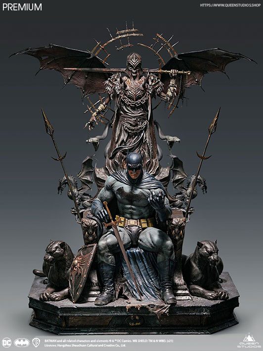 [438860] QUEEN STUDIOS DC Comics Statua 1/4 Batman on Throne Premium Edition 92 cm