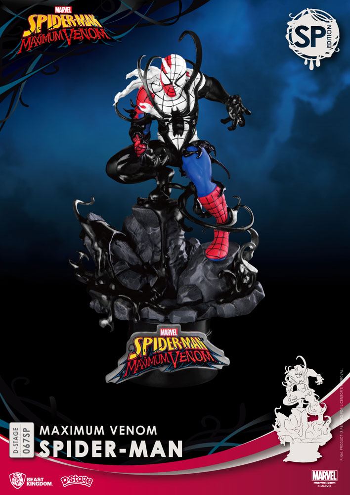 [438877] BEAST KINGDOM Maximum Venom Spider Man Marvel Comics 16 Cm Figure