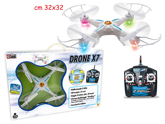 [439685] Teorema - Drone X7 Con Radiocomando Funzione Headless 32x32 Cm