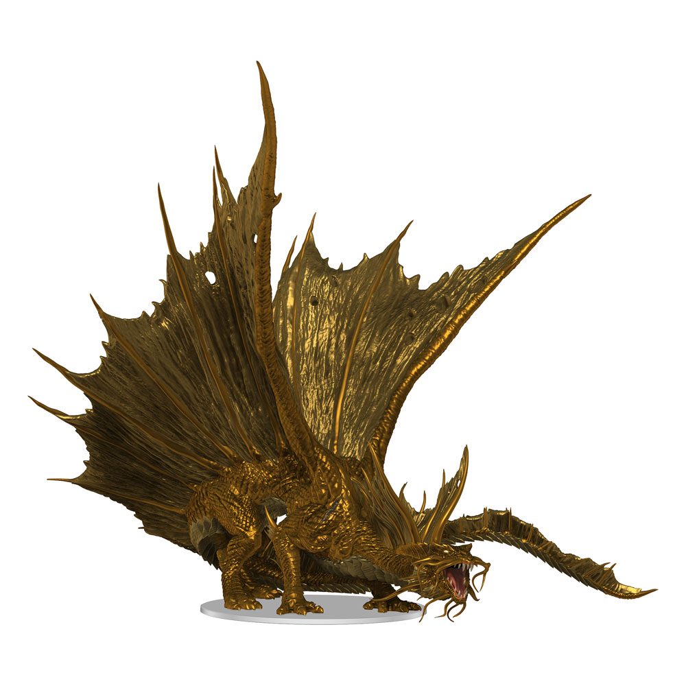 [440084] WIZKIDS Adult Gold Dragon D&amp;D Icons of the Realms 25 Cm Statua