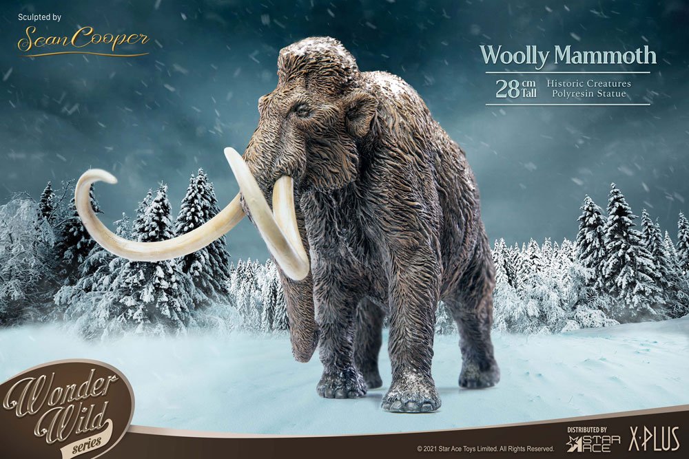 [440814] STAR ACE The Woolly Mammoth Historic Creatures The Wonder Wild Series 28 Cm Statua