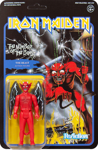 [441098] Iron Maiden  Reaction Action Figure The Beast Super7