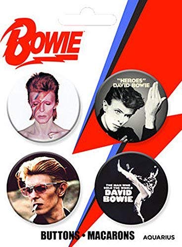 [441600] David Bowie Buttons 4 Pack