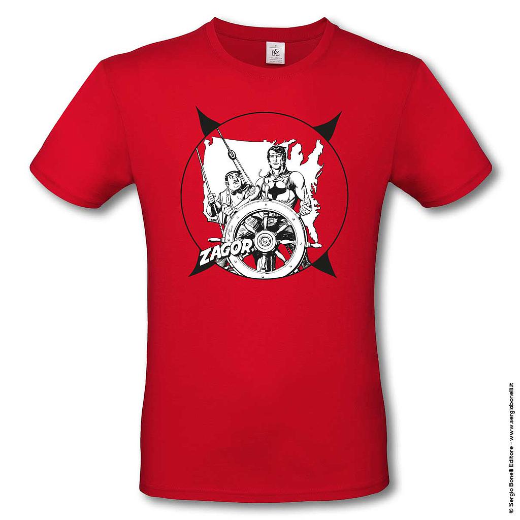 [441628] Zagor T-Shirt S Odissea Americana Red