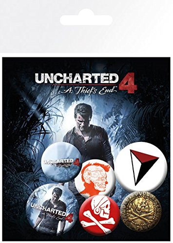 [441818] Uncharted 4 Badge Pack Mix