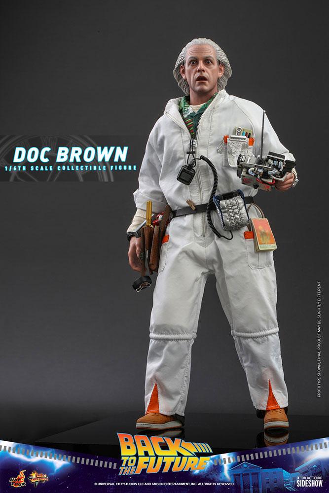 [441922] Ritorno al Futuro Action Figure Doc Brown Movie Masterpiece 30 Cm HOT TOYS