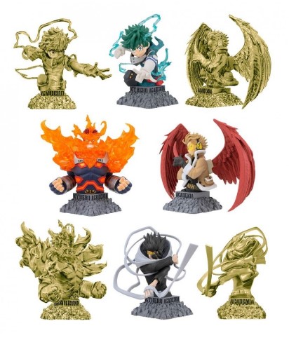 [AFVA1244] My Hero Academia - Busti (4 Personaggi, 8 pezzi, 9 cm)