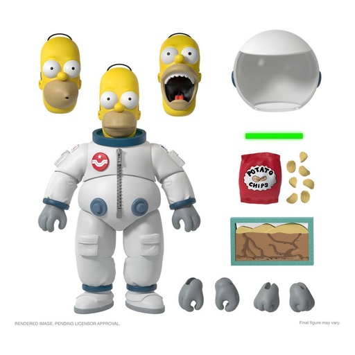 [AFVA1291] I Simpson Action Figure Deep Space Homer 18 Cm SUPER7