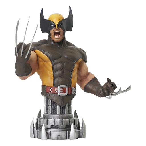 [AFVA2122] Brown Wolverine Statua Marvel Comics Bust 14 Cm GENTLE