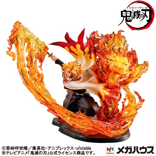[AFVA2464] Demon Slayer Statua Rengoku Flame Breathing Fifth Form Flame Tiger