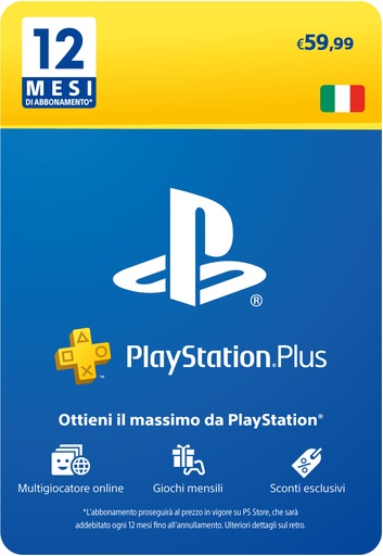 [CAPS0062] SONY PSN PlayStation Plus Card 12 Mesi