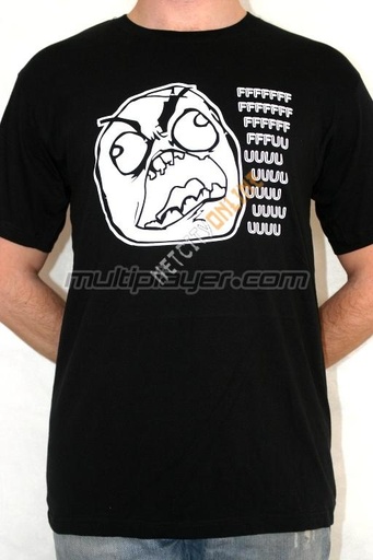 [GAMG0211] Fuuuuu Meme: T-Shirt Black Taglia S