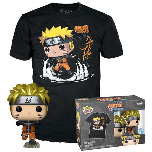 [GAMG0239] Funko Pop! & Tee Naruto Shippuden - Naruto Uzumaki (Taglia M)