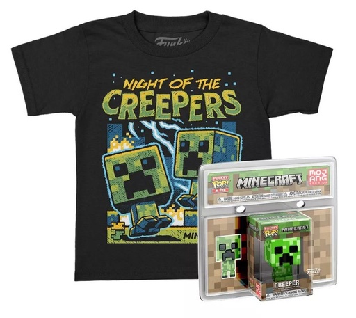 [GAMG0466] Pocket Pop! & Tee Minecraft - Creeper (Taglia S, Kids)