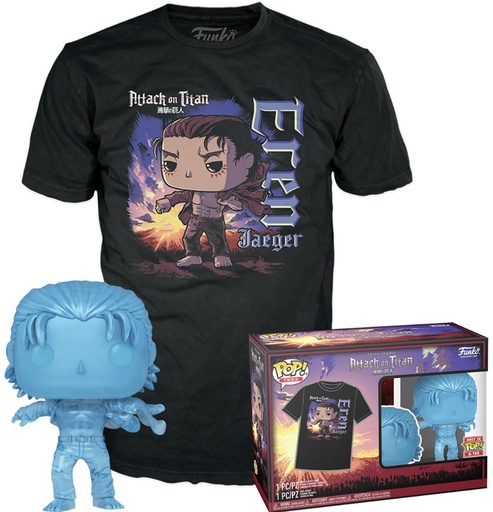 [GAMG0494] Funko Pop! & Tee Attack On Titan - Eren Jaeger (Taglia S)