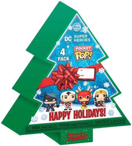[GAPO0502] Pocket Pop! DC Comics - Holiday-Tree With Vinyl Figures