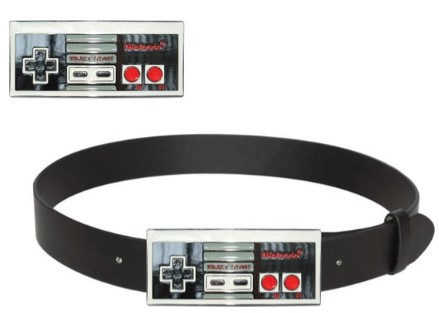 [GAVA0469] Fibbia Controller Nintendo con Cintura Nera (Taglia XL)