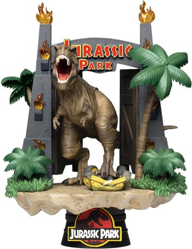 [GIAF0951] Jurassic Park - Gate With T-Rex (16 cm)