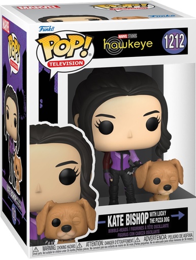 [GIAF1370] Funko Pop! Marvel Hawkeye - Kate Bishop with Lucky the Pizza Dog (9 cm)